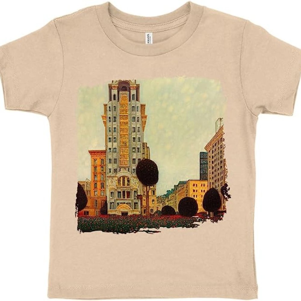 Painting Toddler T-Shirt - Artist Kids' T-Shirt - Cityscape Tee Shirt for Toddle